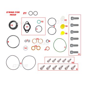 REPAIR KIT C/R DENSO HP3