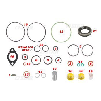 REPAIR KIT C/R DENSO HP3
