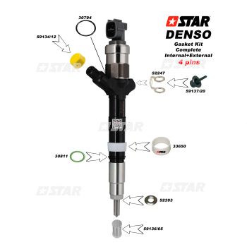 SEAL KIT DENSO-INJ/C-R 4 PINS