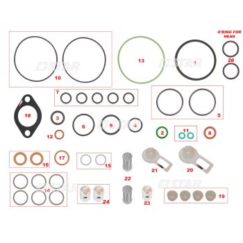 REPAIR KIT-C/R DENSO HP3