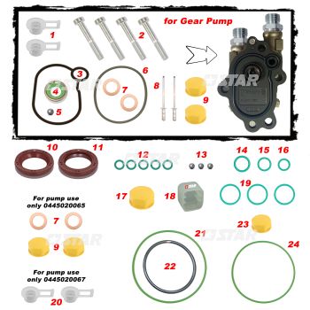 GASKET KIT C/R PUMP BH-CP3