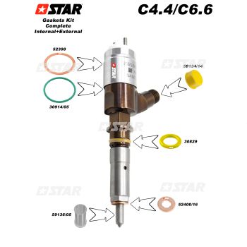 REPAIR KIT INJECTOR-CAT C/RAIL