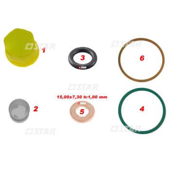 REPAIR KIT INJECTOR-CAT C/RAIL