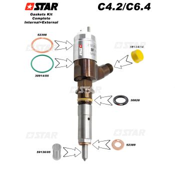 REPAIR KIT INJECTOR-CAT C/RAIL