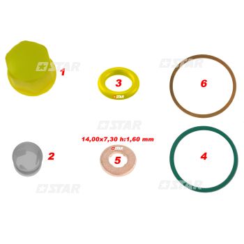 REPAIR KIT INJECTOR-CAT C/RAIL