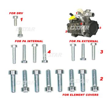 SCREW KIT C/RAIL PSA FORD