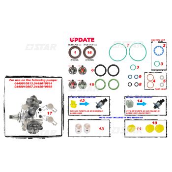 GASKET KIT C/R PUMP BH-CP4