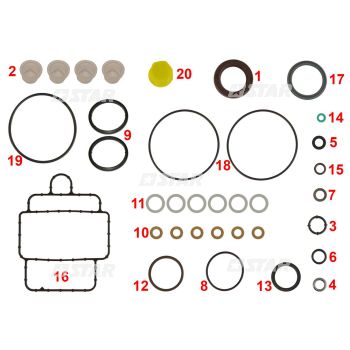 GASKET KIT-ZEXEL VRZ PUMPS