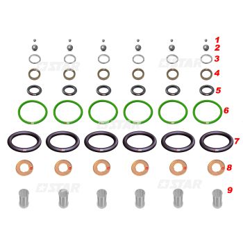 REPAIR KIT INJ/BOSCH C/R-CUMMINS TATA