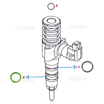 REPAIR KIT INJ/PDE SIEMENS