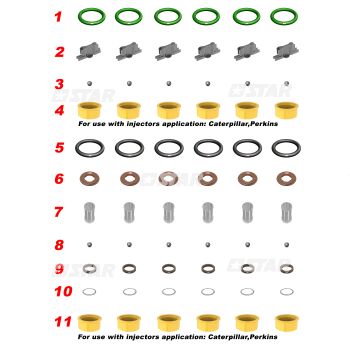 REPAIR KIT INJ/BOSCH C/R CATERPILLAR