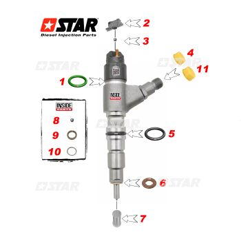 REPAIR KIT INJ/BOSCH C/R CATERPILLAR
