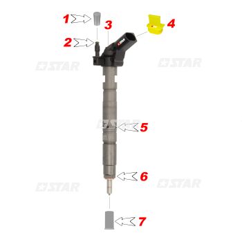 R/KIT INJECTOR BH-C/RAIL