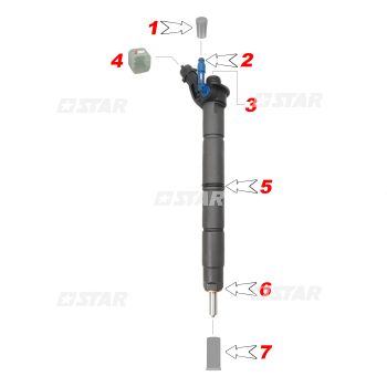 R/KIT INJECTOR C/RAIL