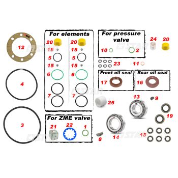 GASKET KIT C/R PUMP-BH CB08/CB18
