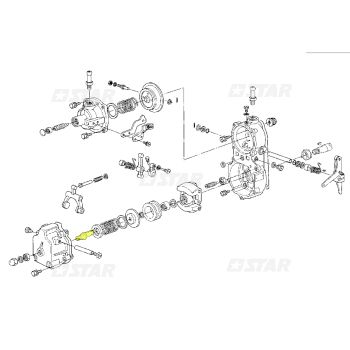 LEVER SHAFT ZEXEL-154406-1000