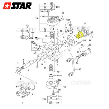 ROTOR SET FEED PUMP-DENSO HP3
